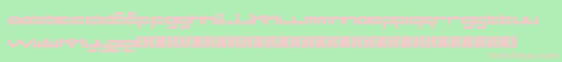 WipeoutHd Font – Pink Fonts on Green Background