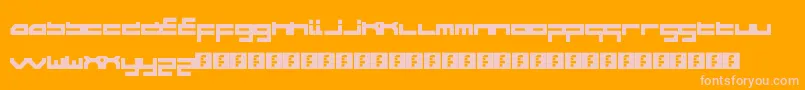 WipeoutHd Font – Pink Fonts on Orange Background