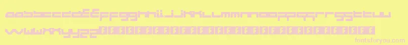 WipeoutHd Font – Pink Fonts on Yellow Background