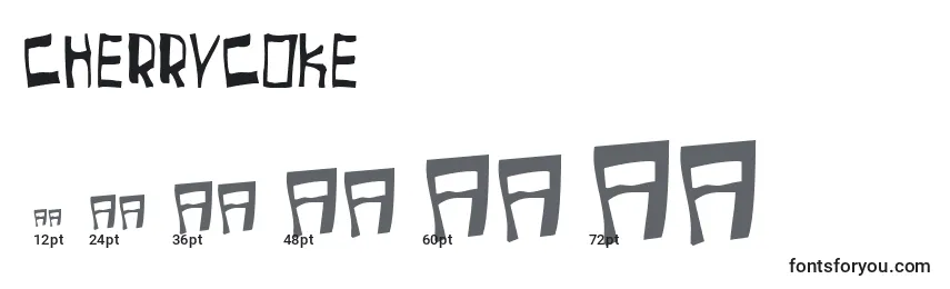 CherryCoke Font Sizes