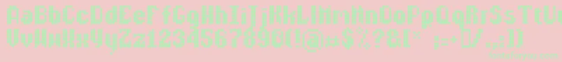 Lldisco Font – Green Fonts on Pink Background