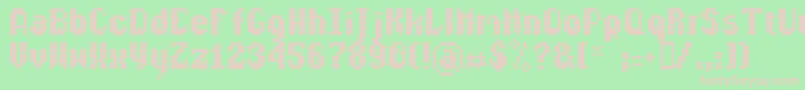 Lldisco Font – Pink Fonts on Green Background