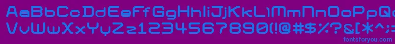 01Digitgraphics Font – Blue Fonts on Purple Background