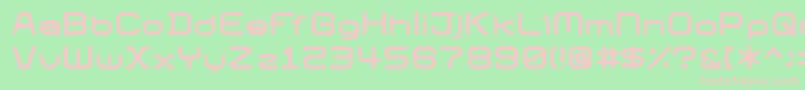 01Digitgraphics Font – Pink Fonts on Green Background