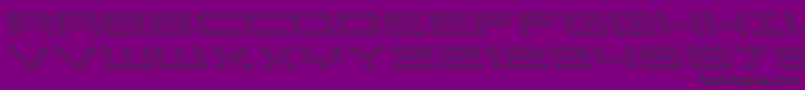 Pocketballleft Font – Black Fonts on Purple Background