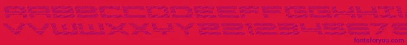 Pocketballleft Font – Purple Fonts on Red Background