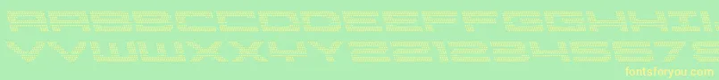 Pocketballleft Font – Yellow Fonts on Green Background