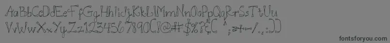 More about DjbDoodlEDoo Font DjbDoodlEDoo Font – Black Fonts on Gray Background