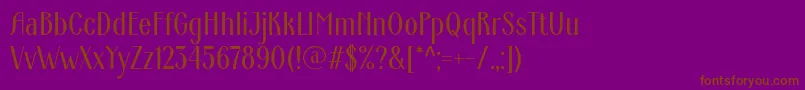 ArdecoWebfont-fontti – ruskeat fontit violetilla taustalla