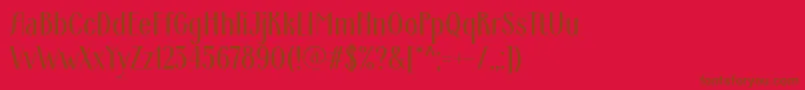 ArdecoWebfont-fontti – ruskeat fontit punaisella taustalla