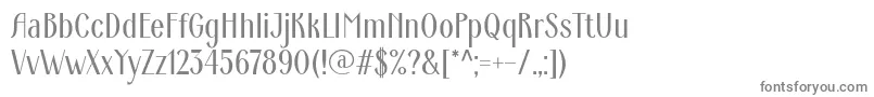 フォントArdecoWebfont – 白い背景に灰色の文字