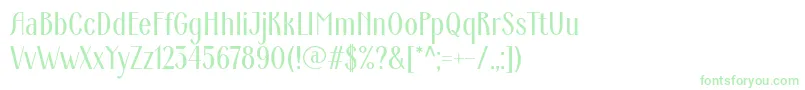 ArdecoWebfont Font – Green Fonts on White Background