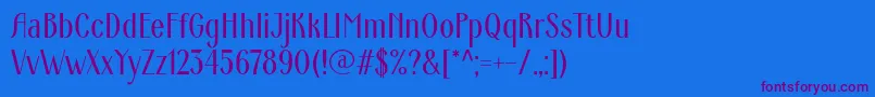 Шрифт ArdecoWebfont – фиолетовые шрифты на синем фоне