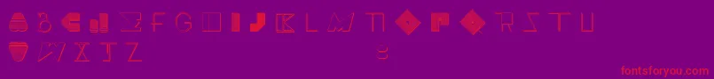 BossMFour Font – Red Fonts on Purple Background