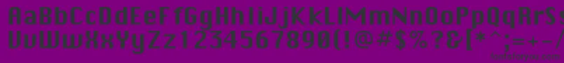 Sistemnyjc Font – Black Fonts on Purple Background