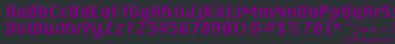 Sistemnyjc-Schriftart – Violette Schriften auf schwarzem Hintergrund