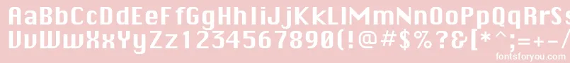 En savoir plus sur la police Sistemnyjc Police Sistemnyjc – polices blanches sur fond rose