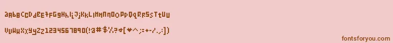 More about KollectionBitmap Font KollectionBitmap Font – Brown Fonts on Pink Background