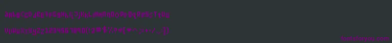 KollectionBitmap Font – Purple Fonts on Black Background