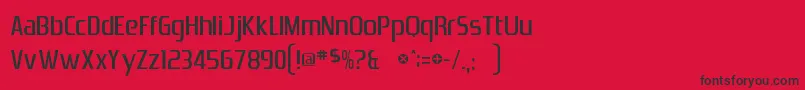 Dszrnicc Font – Black Fonts on Red Background