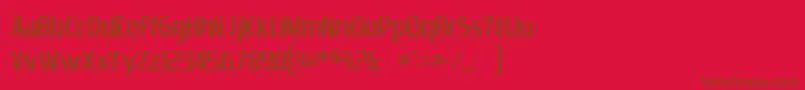 Dszrnicc-fontti – ruskeat fontit punaisella taustalla