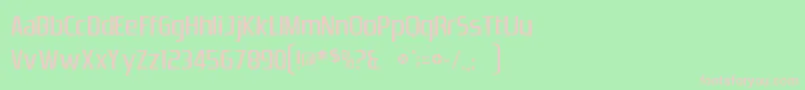 Dszrnicc Font – Pink Fonts on Green Background