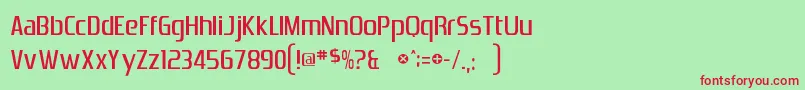 Dszrnicc Font – Red Fonts on Green Background