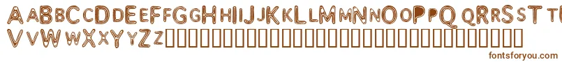 Шрифт Assimila – коричневые шрифты на белом фоне