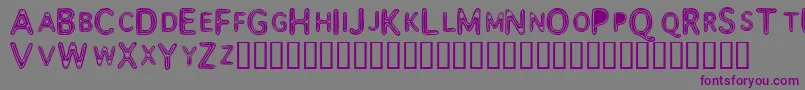 Шрифт Assimila – фиолетовые шрифты на сером фоне