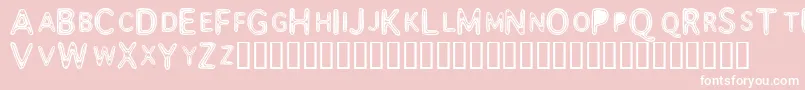 Assimila Font – White Fonts on Pink Background