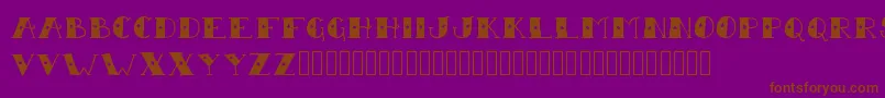 SailorScrawl Font – Brown Fonts on Purple Background