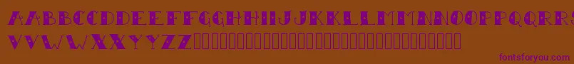 SailorScrawl Font – Purple Fonts on Brown Background