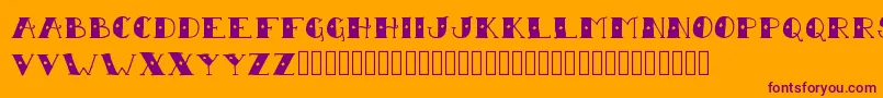 SailorScrawl Font – Purple Fonts on Orange Background