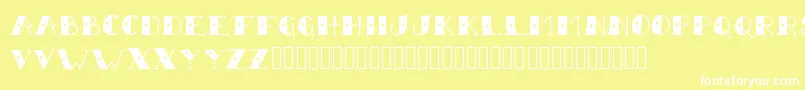 SailorScrawl Font – White Fonts on Yellow Background