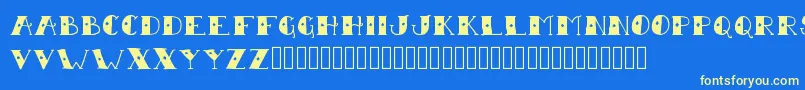 SailorScrawl Font – Yellow Fonts on Blue Background