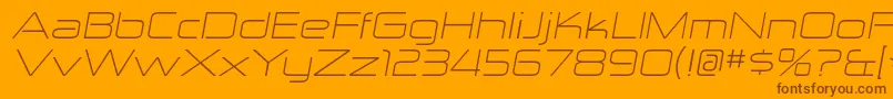 More about ZektonexltItalic Font ZektonexltItalic Font – Brown Fonts on Orange Background