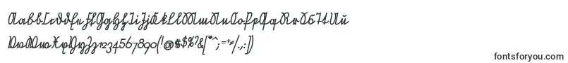 NeueRudelskopfVerbundenSchraegFett-Schriftart – Buchstaben-Schriften