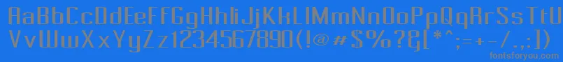 Więcej informacji o czcionce Pecot001 Czcionka Pecot001 – szare czcionki na niebieskim tle