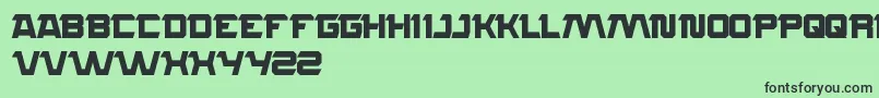 Rocksteady Font – Black Fonts on Green Background