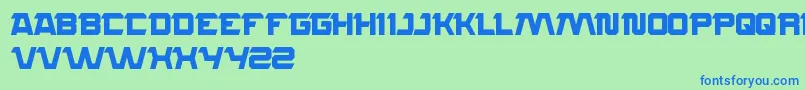 Rocksteady Font – Blue Fonts on Green Background