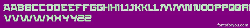 Rocksteady Font – Green Fonts on Purple Background
