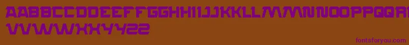 Rocksteady Font – Purple Fonts on Brown Background