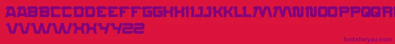 Rocksteady Font – Purple Fonts on Red Background