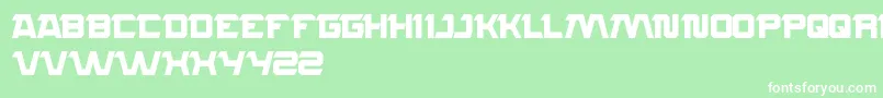 Rocksteady Font – White Fonts on Green Background