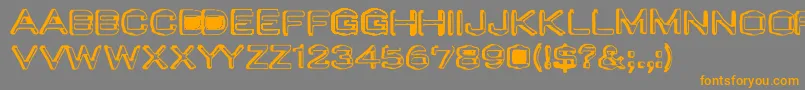 Valu Font – Orange Fonts on Gray Background