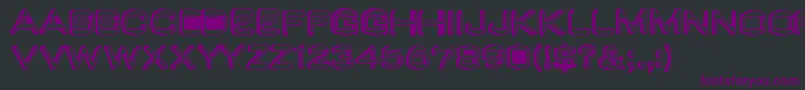 Valu-Schriftart – Violette Schriften auf schwarzem Hintergrund