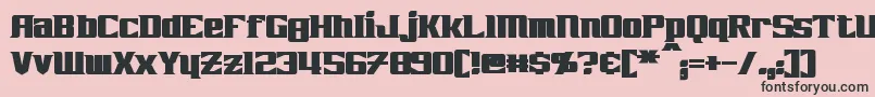 Więcej informacji o czcionce ZarathosBold Czcionka ZarathosBold – czarne czcionki na różowym tle