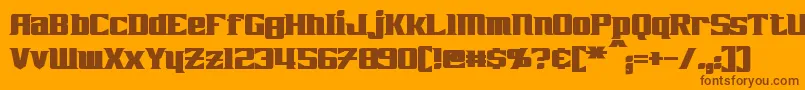 Подробнее о шрифте ZarathosBold Шрифт ZarathosBold – коричневые шрифты на оранжевом фоне