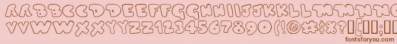 Duperg Font – Brown Fonts on Pink Background