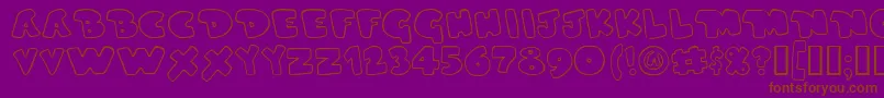 Duperg Font – Brown Fonts on Purple Background